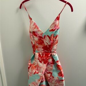 Floral Spaghetti Strap Dress
